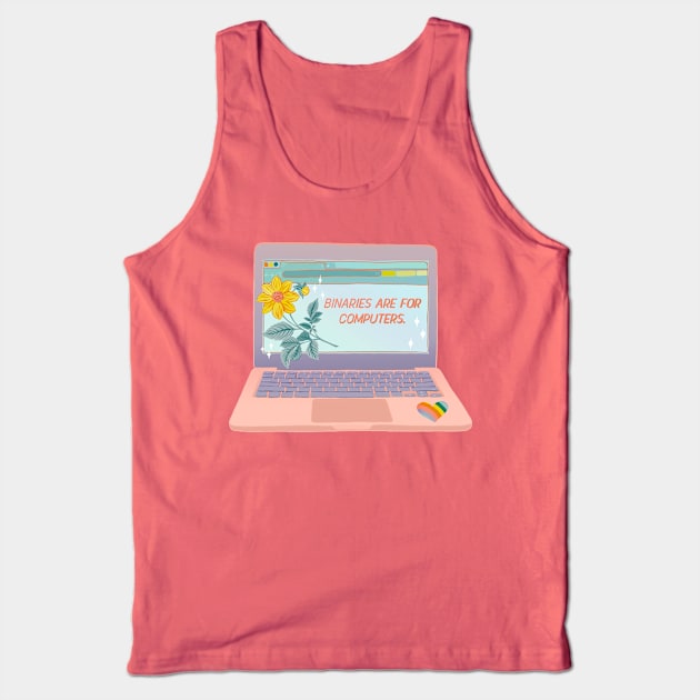 Binaries Are For Computers Tank Top by FabulouslyFeminist